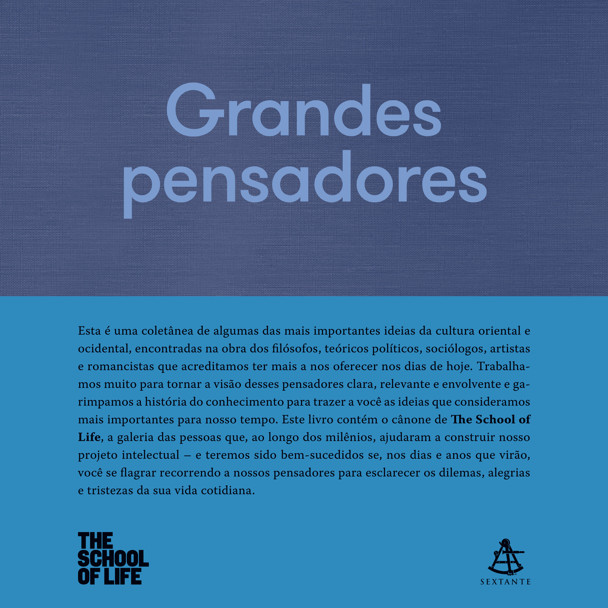 Capa do livro Grandes pensadores