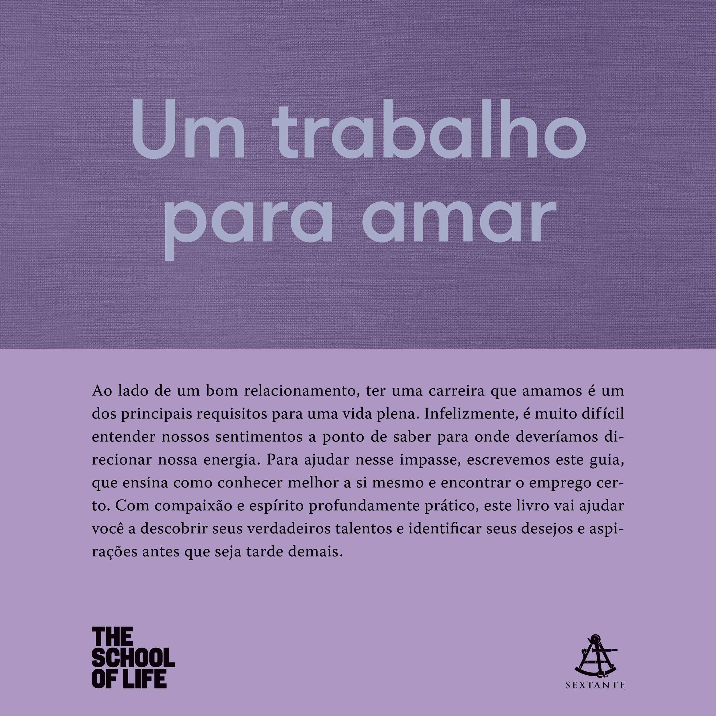 Capa do livro Um trabalho para amar